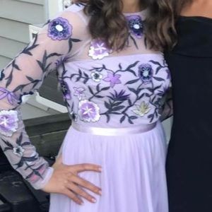 Lavender Lace Prom Dress/Gown